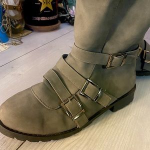 Gray Boots